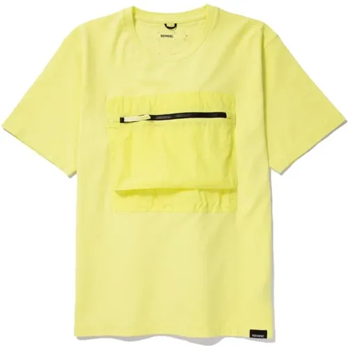Kel Brusttaschen T-Shirt Kevlar Gelb-S , Herren, Größe: L - Nemen - Modalova