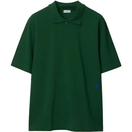 Stilvolles Ivy Jersey Polo Shirt , Herren, Größe: L - Burberry - Modalova