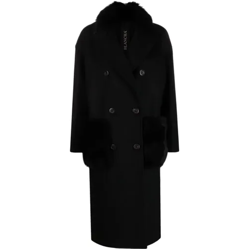 Double-Breasted Coat , female, Sizes: XS - Blancha - Modalova