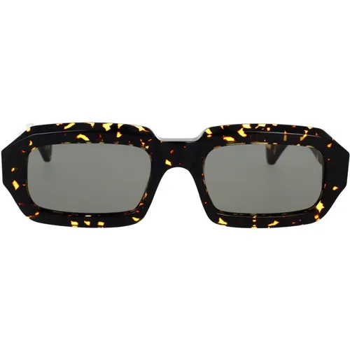 Street-Edge Sunglasses with Havana Maculata Design , unisex, Sizes: 54 MM - Retrosuperfuture - Modalova