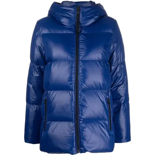 Puffer Down Jacket with Logo , female, Sizes: M, XS, S, L - Tommy Hilfiger - Modalova