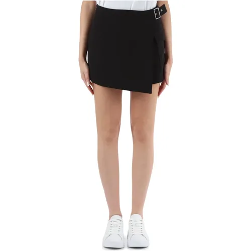 Stretch fabric mini skirt with zip , female, Sizes: S, XS, M - Calvin Klein Jeans - Modalova