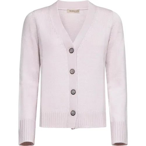 Rosa Pullover für Frauen , Damen, Größe: XS - Blanca Vita - Modalova