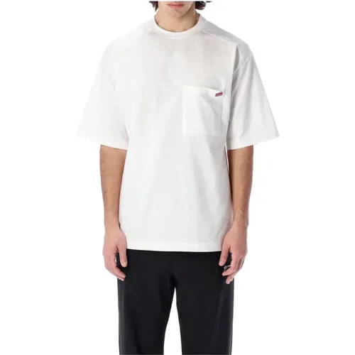 Weißes Baumwoll übergroße T-Shirt , Herren, Größe: M - Oamc - Modalova