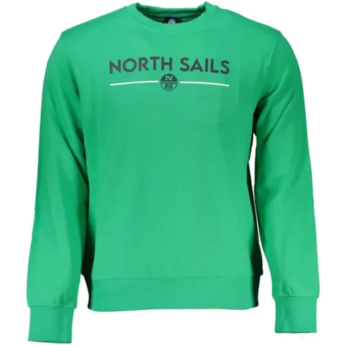 Gebürsteter Sweatshirt mit Logo-Druck - North Sails - Modalova