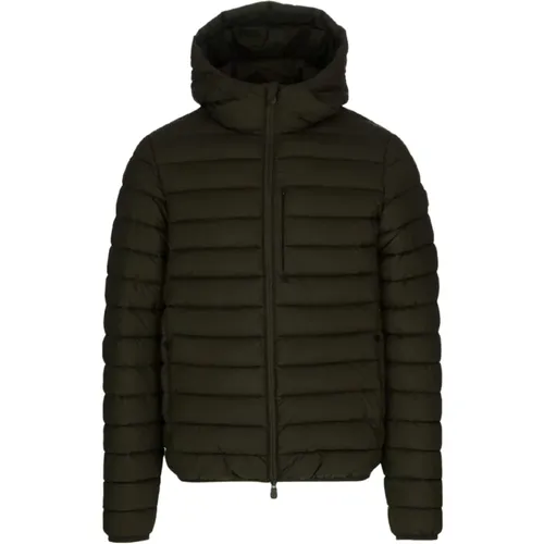 Quilted Hooded Nylon Coat , male, Sizes: S/M - Save The Duck - Modalova