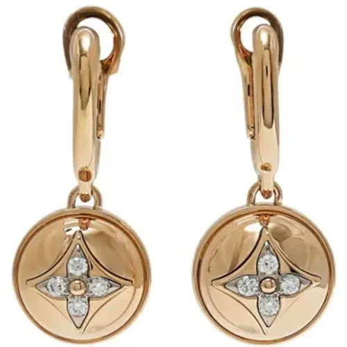 Pre-owned Rose Gold earrings , female, Sizes: ONE SIZE - Louis Vuitton Vintage - Modalova