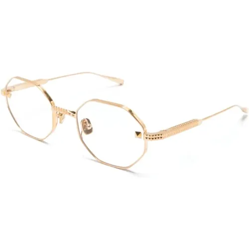 Gold Optical Frame for Everyday Use , female, Sizes: 52 MM - Valentino - Modalova