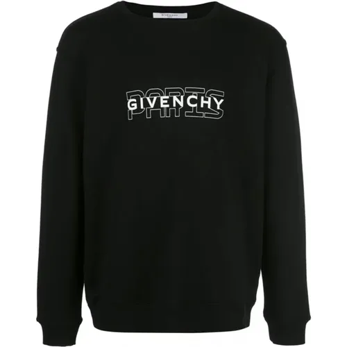 Logo Sweatshirt - Round Neck Long Sleeve , male, Sizes: M - Givenchy - Modalova