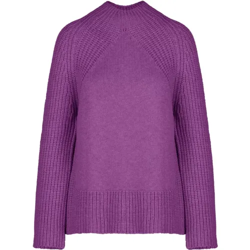 Raglan Sleeve Wool Blend Pullover , female, Sizes: L, XL, M, S, XS - BomBoogie - Modalova