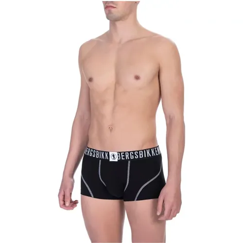 Schwarze Trunks Bi-pack Baumwollmischung Herrenhosen , Herren, Größe: 2XL - Bikkembergs - Modalova