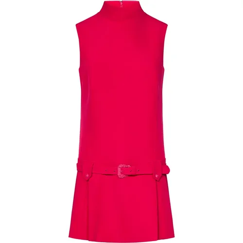 Womens Clothing Dress Fuchsia Ss24 , female, Sizes: S - Versace Jeans Couture - Modalova