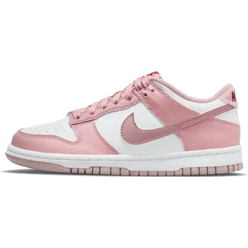 Samtrosa Dunk Sneakers , Damen, Größe: 35 1/2 EU - Nike - Modalova