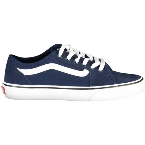 Blaue Sneaker mit Schnürsenkeln und Logo , Herren, Größe: 41 EU - Vans - Modalova