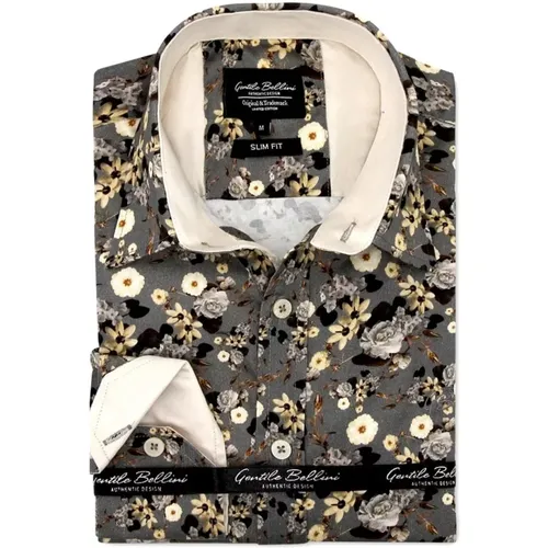 Slim Fit Floral Shirts Men - 3104 , male, Sizes: L, S, M, 2XL, XL - Gentile Bellini - Modalova