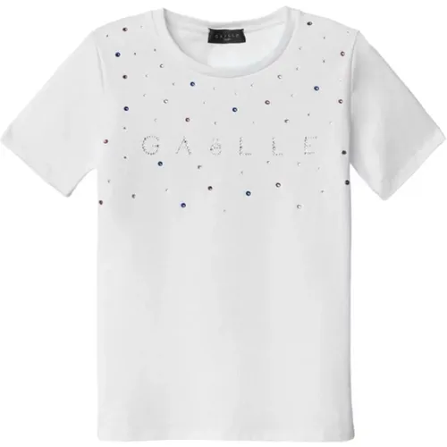 Kurzarm T-Shirt , Damen, Größe: XS - Gaëlle Paris - Modalova