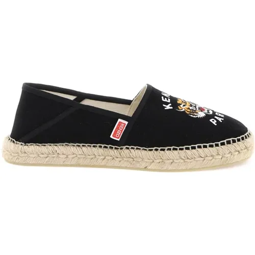 Tiger Embroidered Canvas Espadrilles , male, Sizes: 9 UK, 10 UK, 7 UK, 6 UK, 8 UK - Kenzo - Modalova