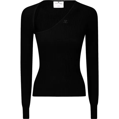 Rippstrick Top , Damen, Größe: M - Courrèges - Modalova