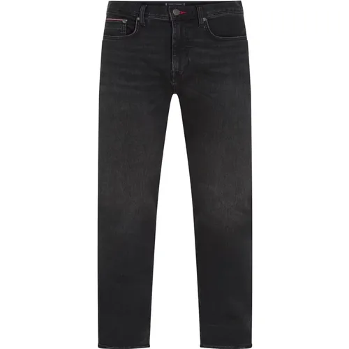 Schwarze Jeans , Herren, Größe: W31 L34 - Tommy Hilfiger - Modalova