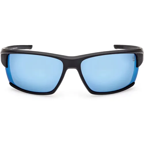 Rechteckige polarisierte Sonnenbrille blau verspiegelt - Timberland - Modalova