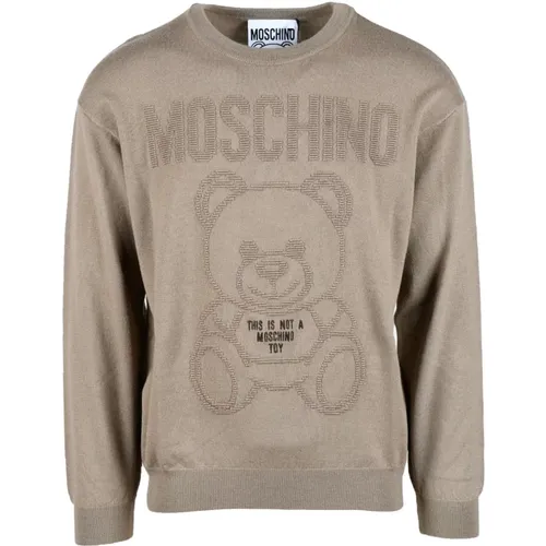 Couture Wollpullover , Herren, Größe: M - Moschino - Modalova