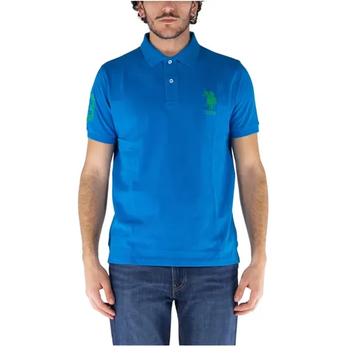 Klassisches Baumwoll-Poloshirt , Herren, Größe: L - U.s. Polo Assn. - Modalova