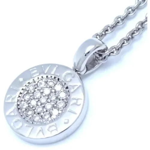 Pre-owned White Gold necklaces , female, Sizes: ONE SIZE - Bvlgari Vintage - Modalova