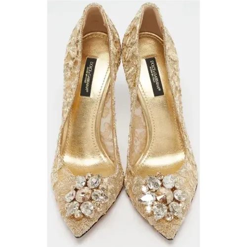 Pre-owned Lace heels , female, Sizes: 4 1/2 UK - Dolce & Gabbana Pre-owned - Modalova