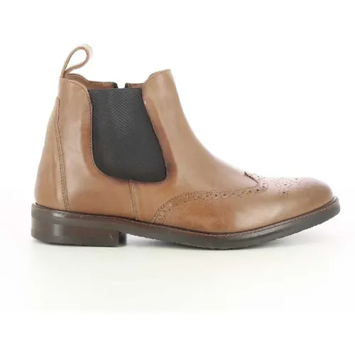 Herrenschuhe aus Cognac-Leder , Herren, Größe: 45 EU - Ambiorix - Modalova