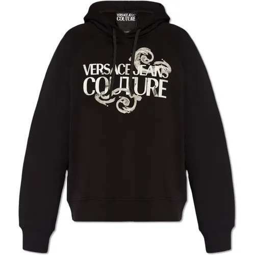 Bedruckter Hoodie , Herren, Größe: M - Versace Jeans Couture - Modalova