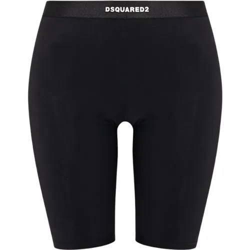 Logo Cropped Leggings , female, Sizes: L - Dsquared2 - Modalova