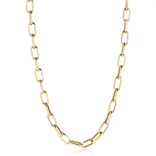 Capri Halskette Sterling Silber Vergoldet , Damen, Größe: M - Sif Jakobs Jewellery - Modalova