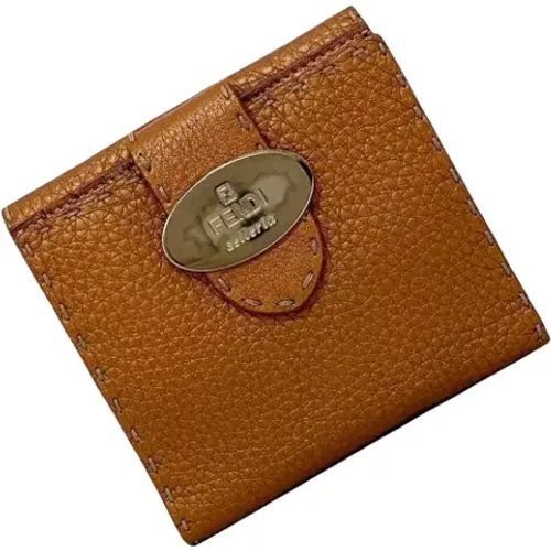 Pre-owned Leather wallets , female, Sizes: ONE SIZE - Fendi Vintage - Modalova