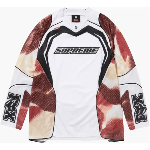 Limitierte Auflage Fox Racing Jersey Weiß , Herren, Größe: 2XL - Supreme - Modalova