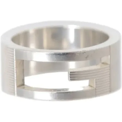 Pre-owned Silver rings , unisex, Sizes: ONE SIZE - Gucci Vintage - Modalova