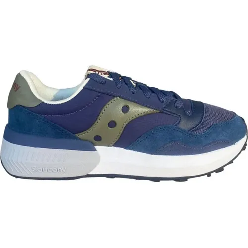 Blaue Sneakers , Herren, Größe: 42 EU - Saucony - Modalova