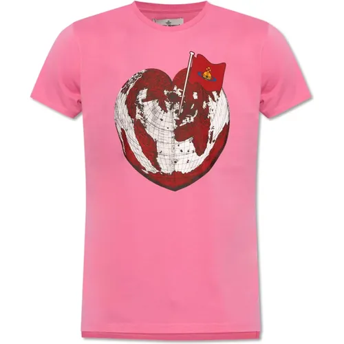 Printed T-shirt , male, Sizes: XL, 2XL - Vivienne Westwood - Modalova