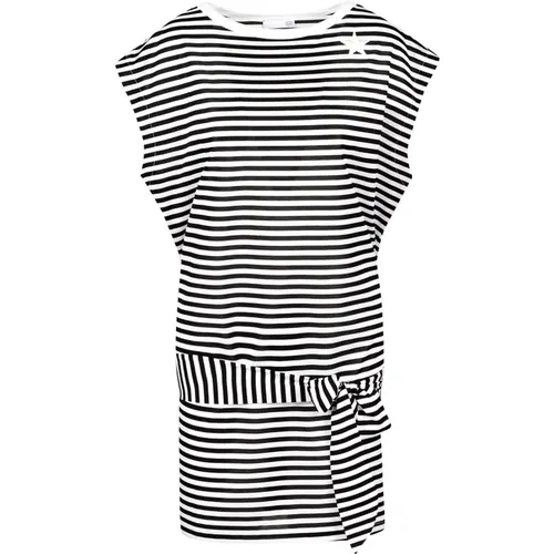 Striped Mini Dress with Star Embroidery , female, Sizes: XS, XL, L, S, M - Douuod Woman - Modalova