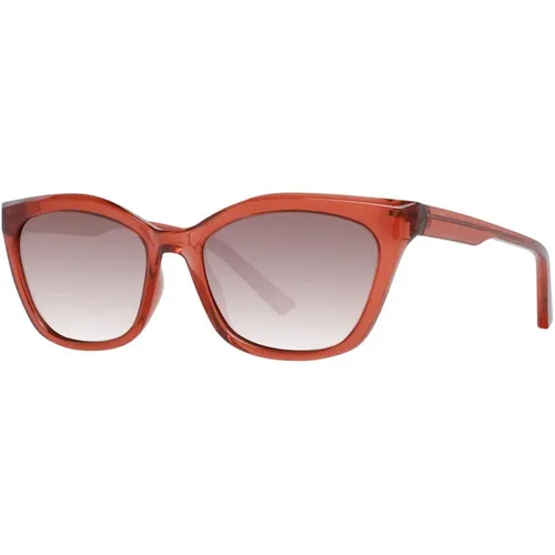 Rote Gradienten Rechteckige Sonnenbrille Frauen , Damen, Größe: ONE Size - Ted Baker - Modalova