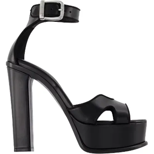 Leather heels , female, Sizes: 6 UK, 8 UK - alexander mcqueen - Modalova