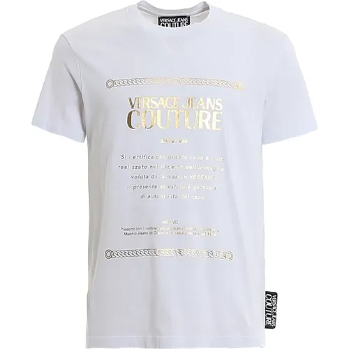 Men`s Logo T-shirt , male, Sizes: XL - Versace Jeans Couture - Modalova
