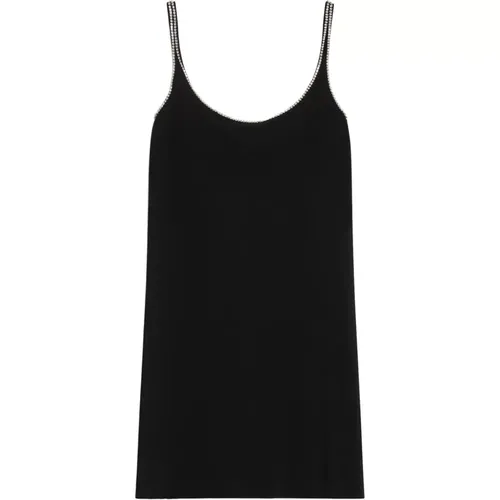 Elegantes Schwarzes Strasskleid , Damen, Größe: S - SPORTMAX - Modalova