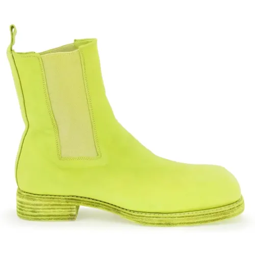 Fluorescent Leather Chelsea Ankle Boots , male, Sizes: 10 UK, 8 UK - Guidi - Modalova