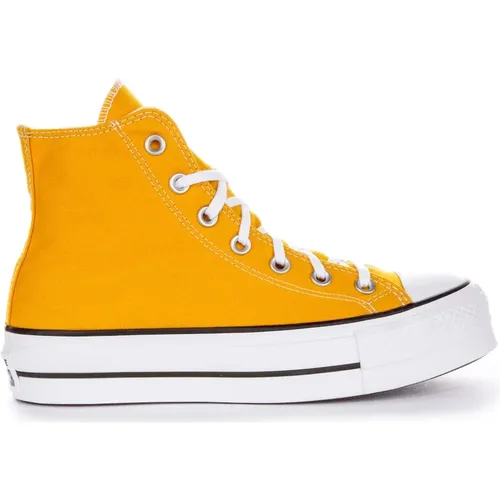 Platform Hi-Top Sneakers Women , female, Sizes: 6 1/2 UK, 7 UK, 5 UK, 3 1/2 UK, 4 UK, 4 1/2 UK, 3 UK - Converse - Modalova