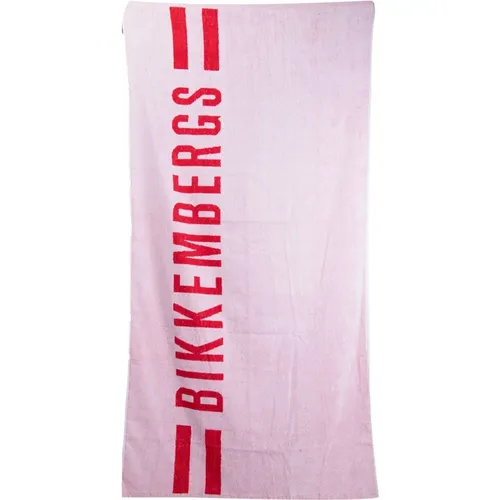 Striped Beach Towel Unisex Summer , unisex, Sizes: ONE SIZE - Bikkembergs - Modalova