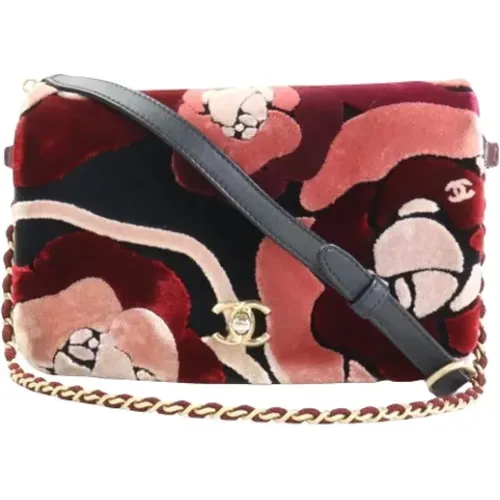 Pre-owned Multicolored Velvet Shoulder Bag , female, Sizes: ONE SIZE - Chanel Vintage - Modalova