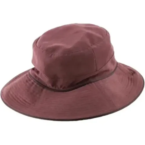 Pre-owned Polyester hats , female, Sizes: ONE SIZE - Hermès Vintage - Modalova