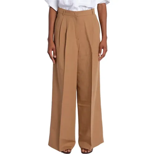Weekend Diletta Linen Viscose Pants , female, Sizes: S, 2XS, 3XS - Max Mara - Modalova