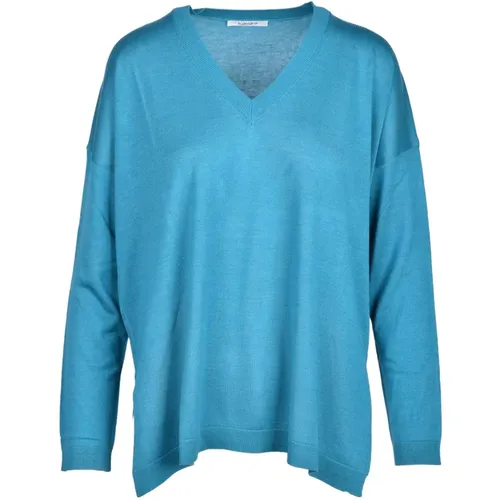 Seiden Kaschmir Mix Stilvoller Pullover , Damen, Größe: XS - Kangra - Modalova