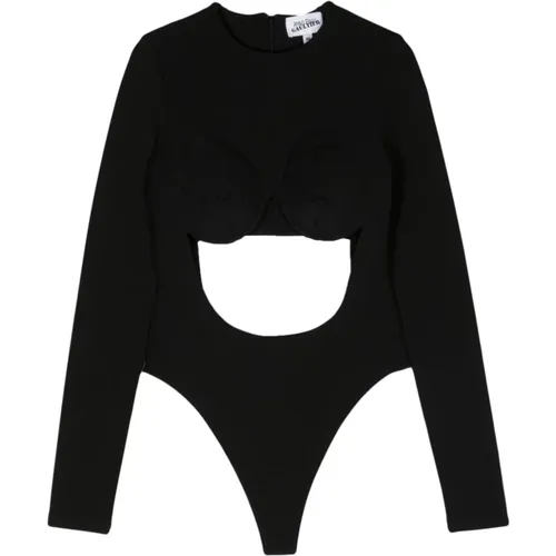 Schwarzes Madonna Bodysuit Top , Damen, Größe: M - Jean Paul Gaultier - Modalova